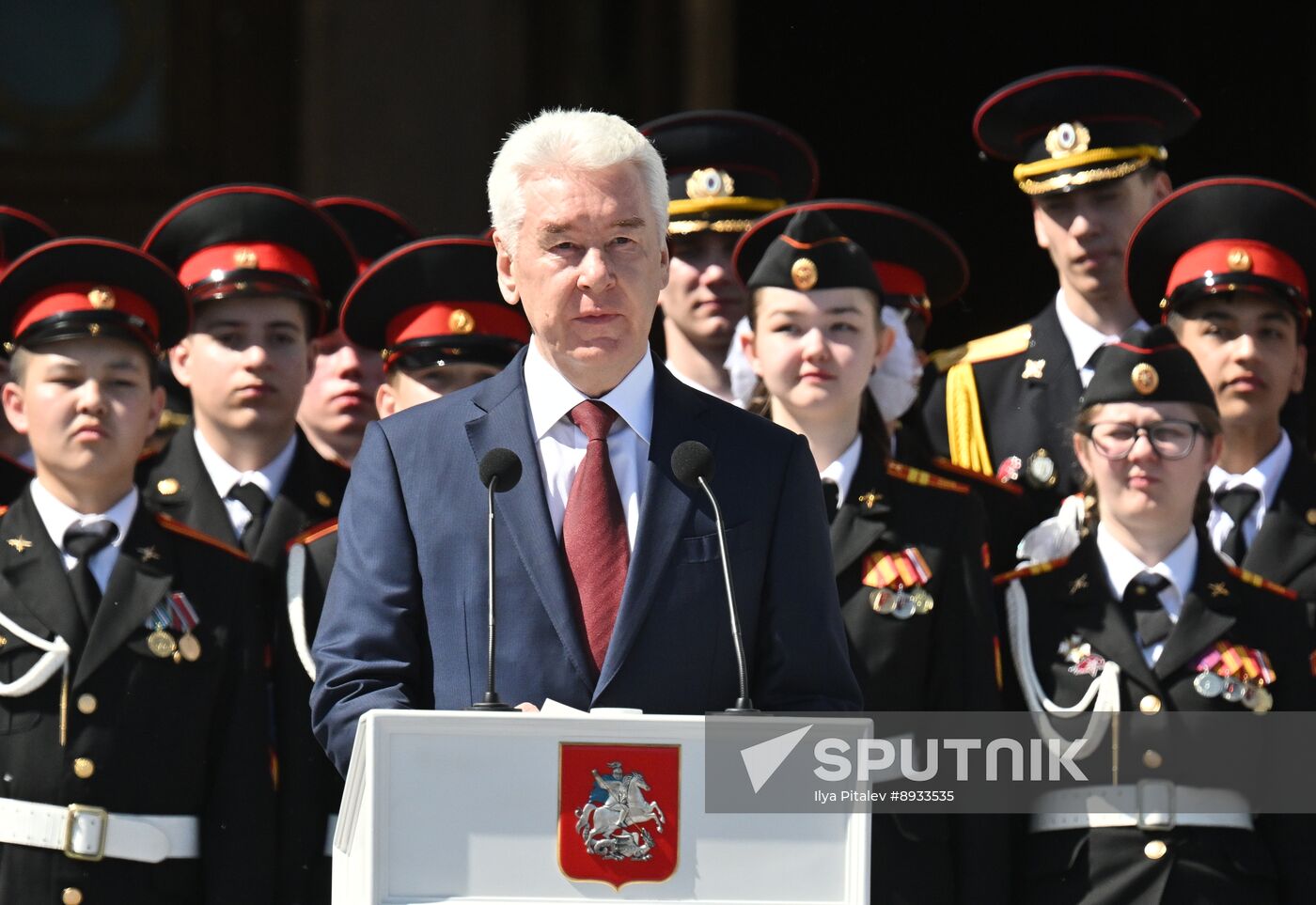 Russia Moscow Cadets Parade