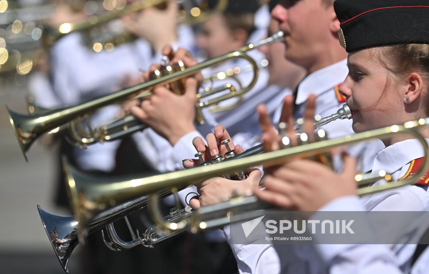 Russia Moscow Cadets Parade