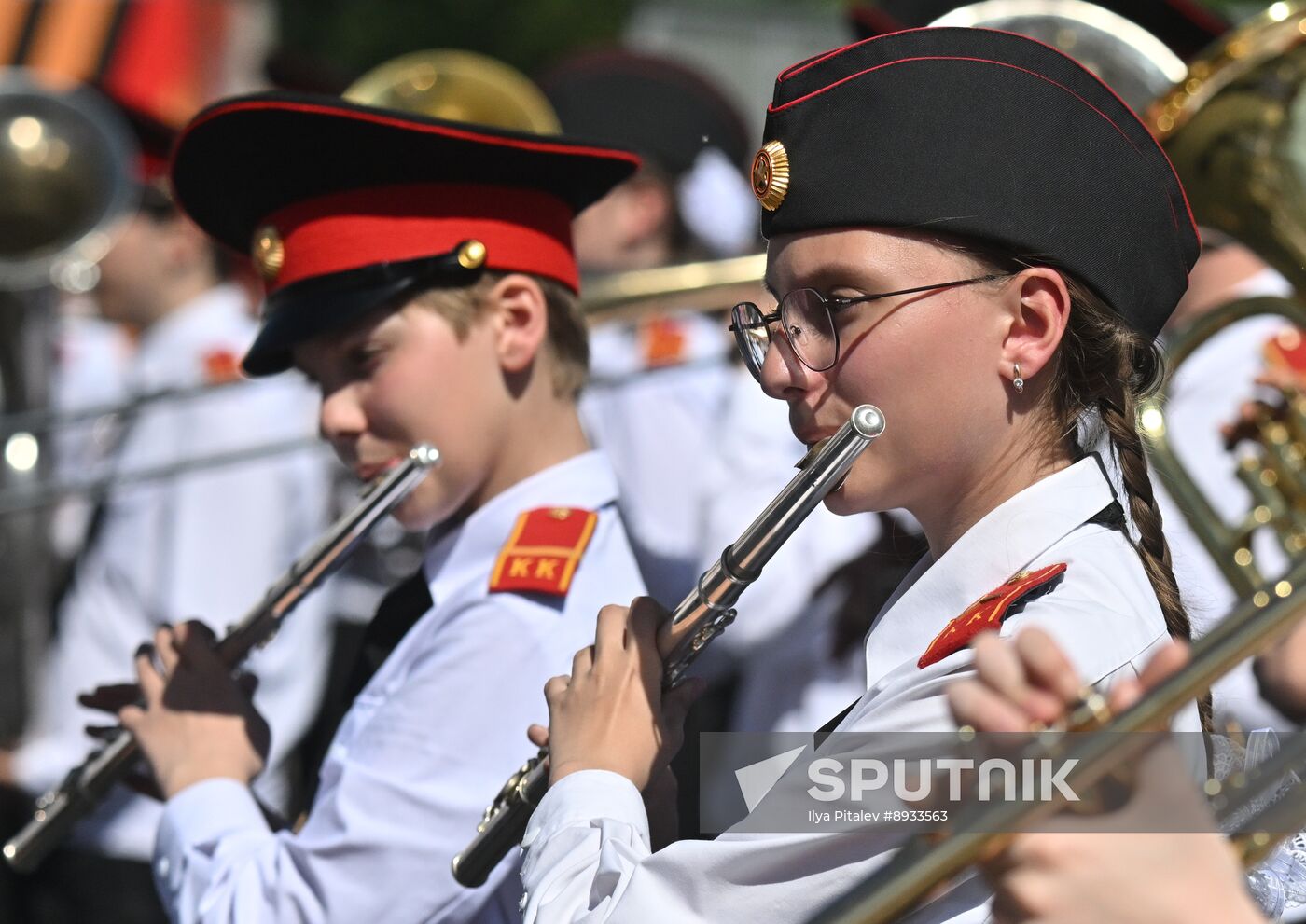 Russia Moscow Cadets Parade