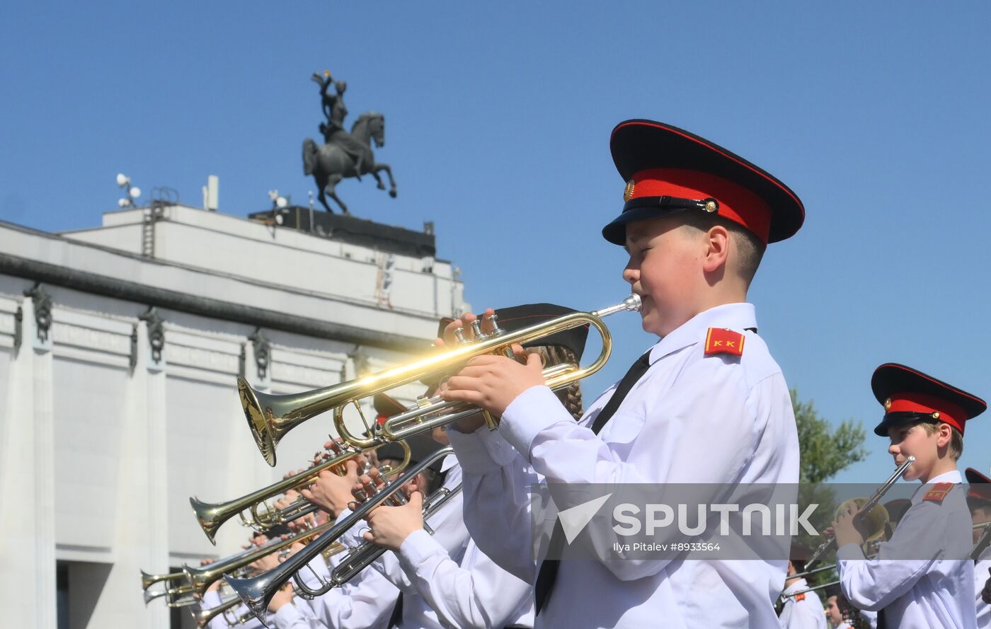 Russia Moscow Cadets Parade