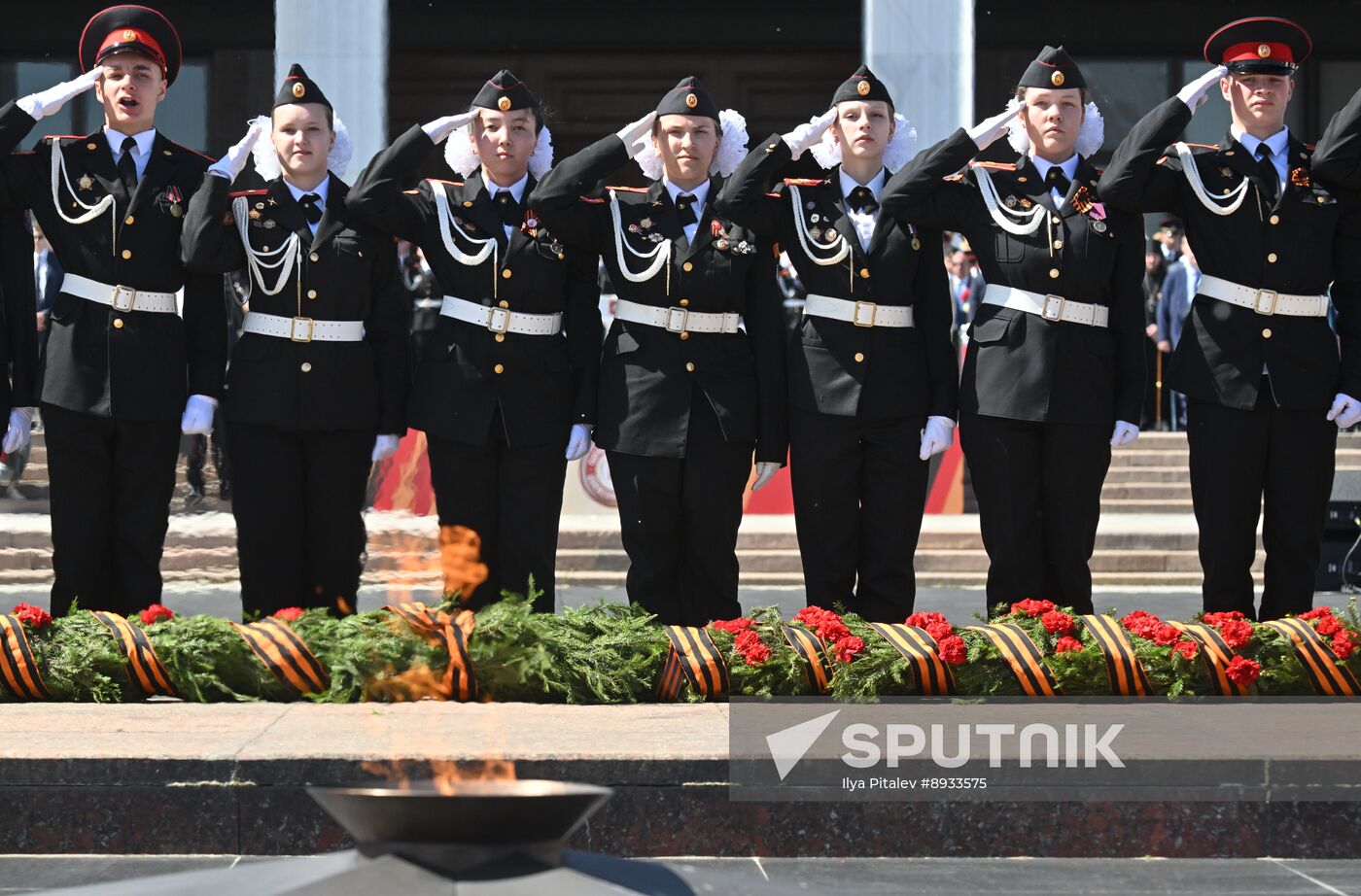 Russia Moscow Cadets Parade