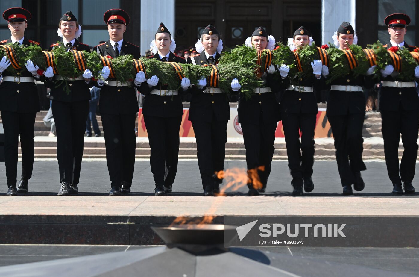Russia Moscow Cadets Parade