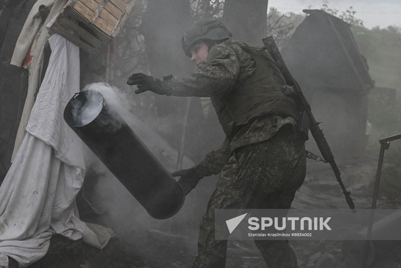 Russia Ukraine Military Operation Artillery Unit