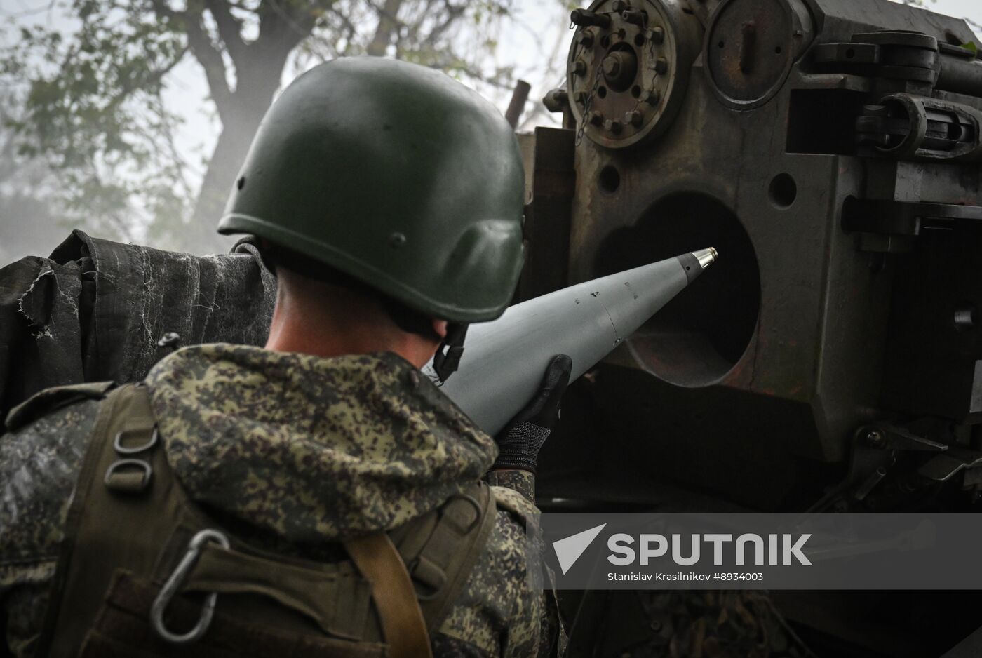 Russia Ukraine Military Operation Artillery Unit