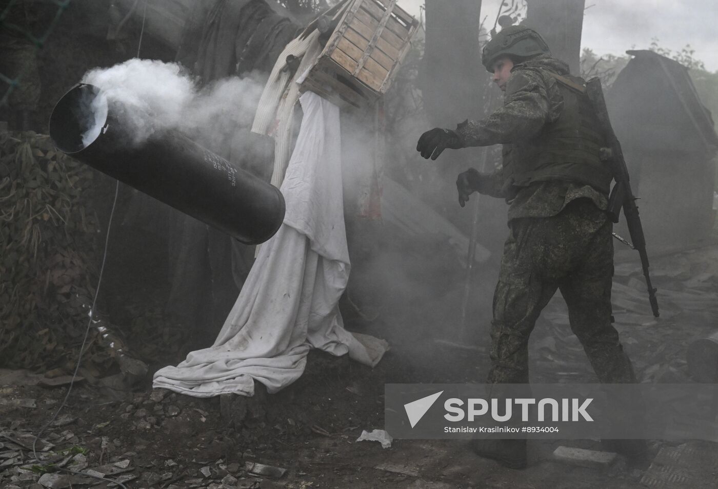 Russia Ukraine Military Operation Artillery Unit