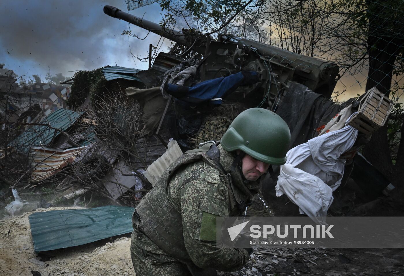 Russia Ukraine Military Operation Artillery Unit