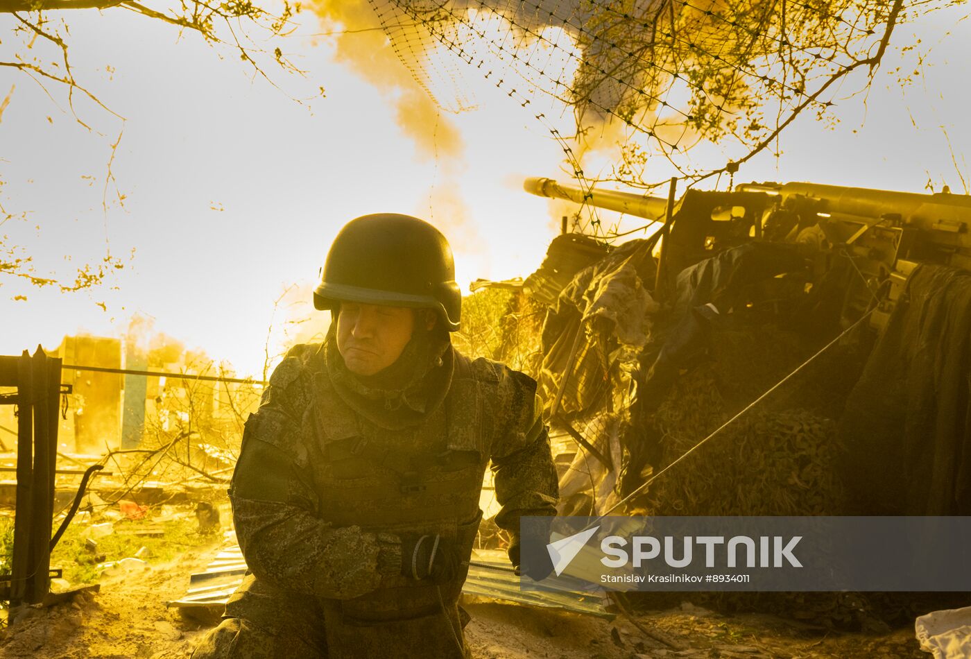 Russia Ukraine Military Operation Artillery Unit