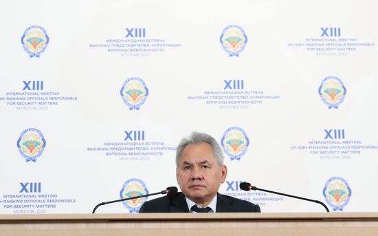 Russia International Security Meeting News Conference