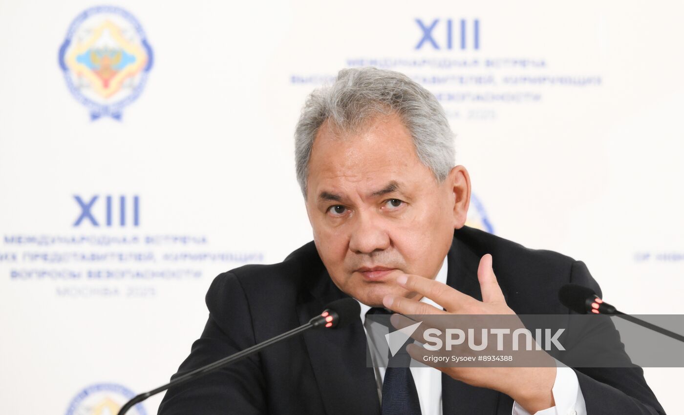 Russia International Security Meeting News Conference