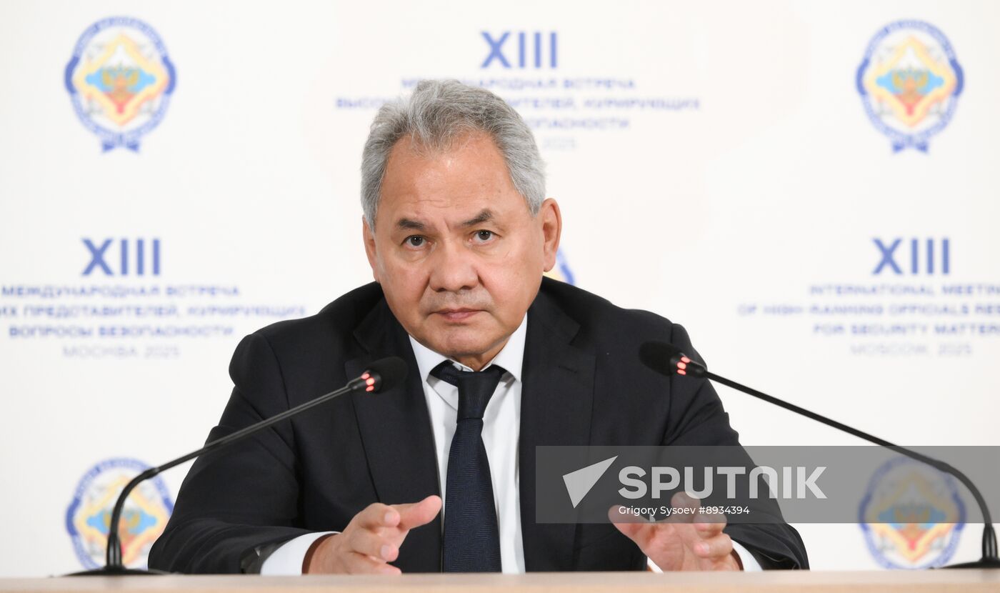 Russia International Security Meeting News Conference