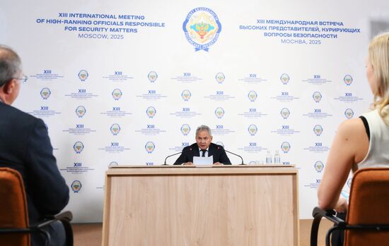 Russia International Security Meeting News Conference
