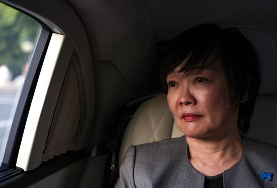 Russia Putin Former Japanese PM Widow