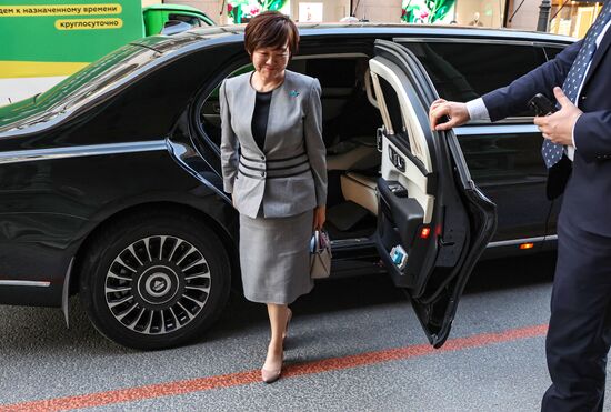 Russia Putin Former Japanese PM Widow