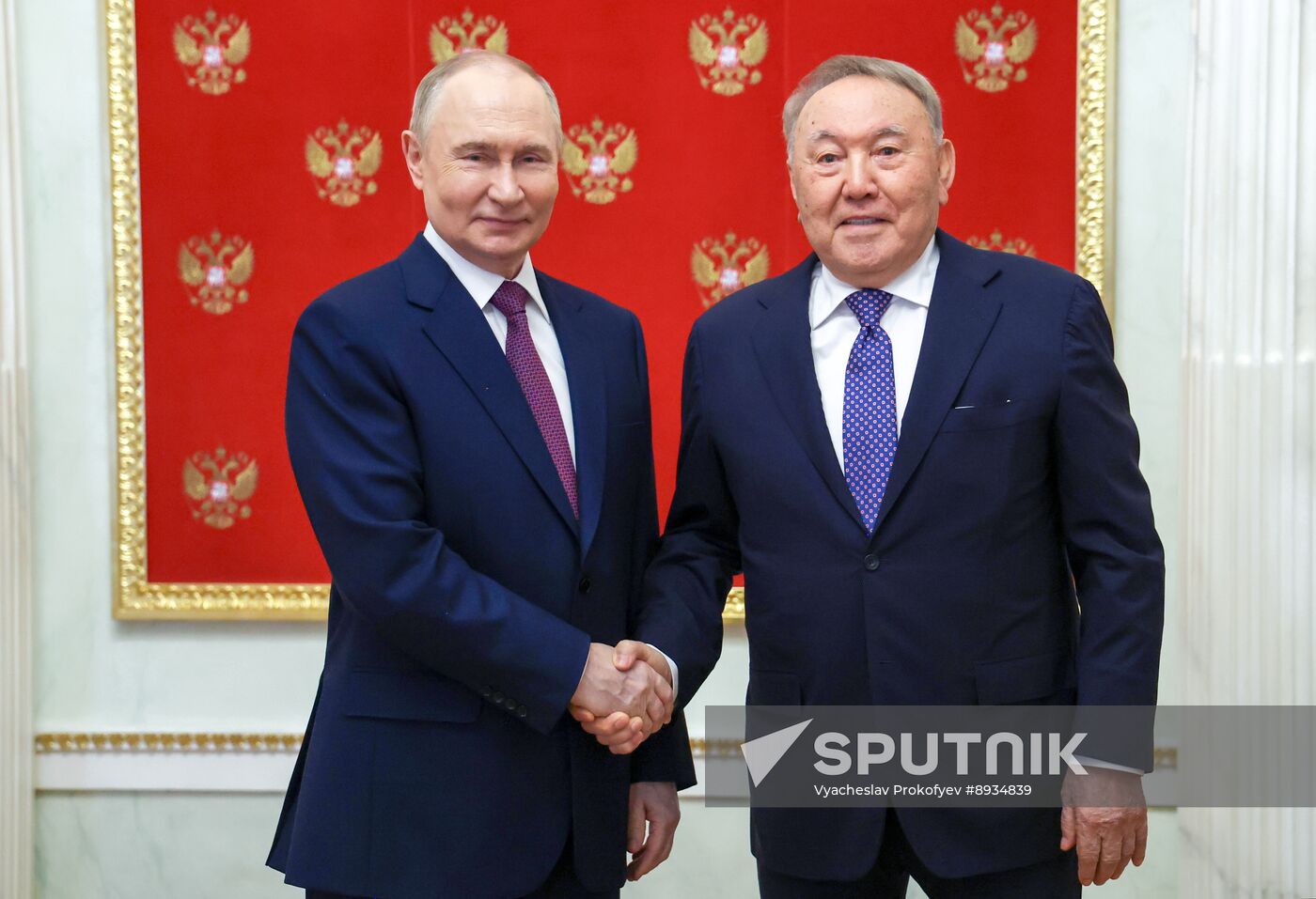 Russia Putin Former Kazakh President