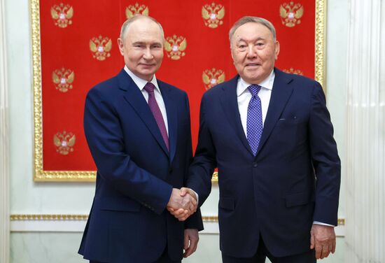 Russia Putin Former Kazakh President