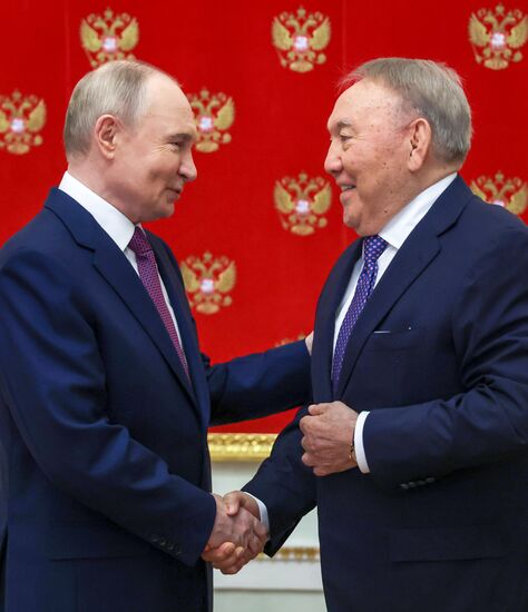 Russia Putin Former Kazakh President