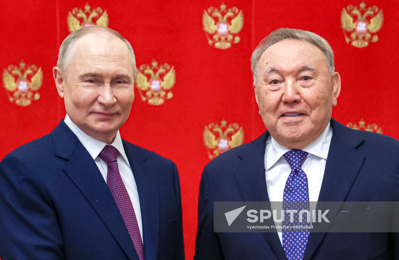 Russia Putin Former Kazakh President