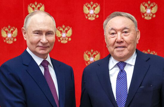 Russia Putin Former Kazakh President