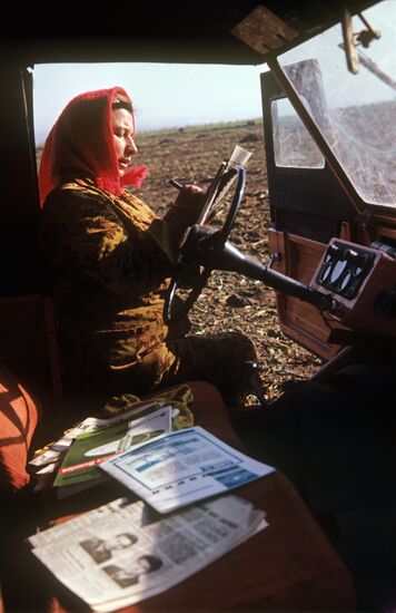 Ustinya Lendyuk, Hero of Socialist Labor, Chair of Michurin Collective Farm