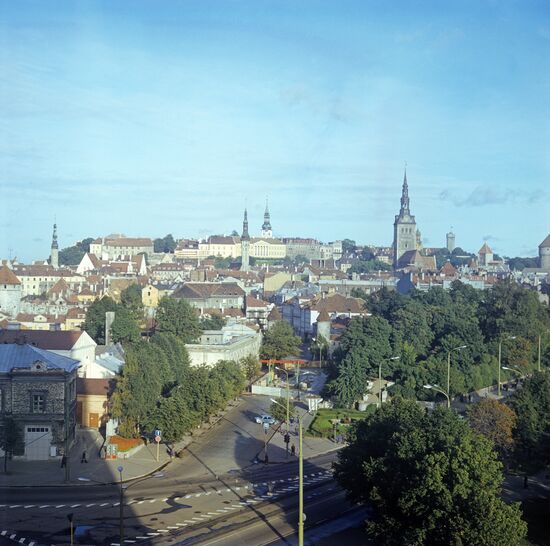 View of Tallinn's historical center