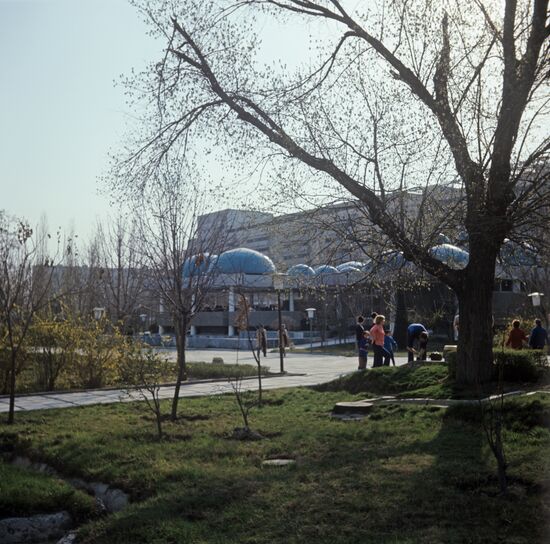 Blue Domes cafe in Tashkent