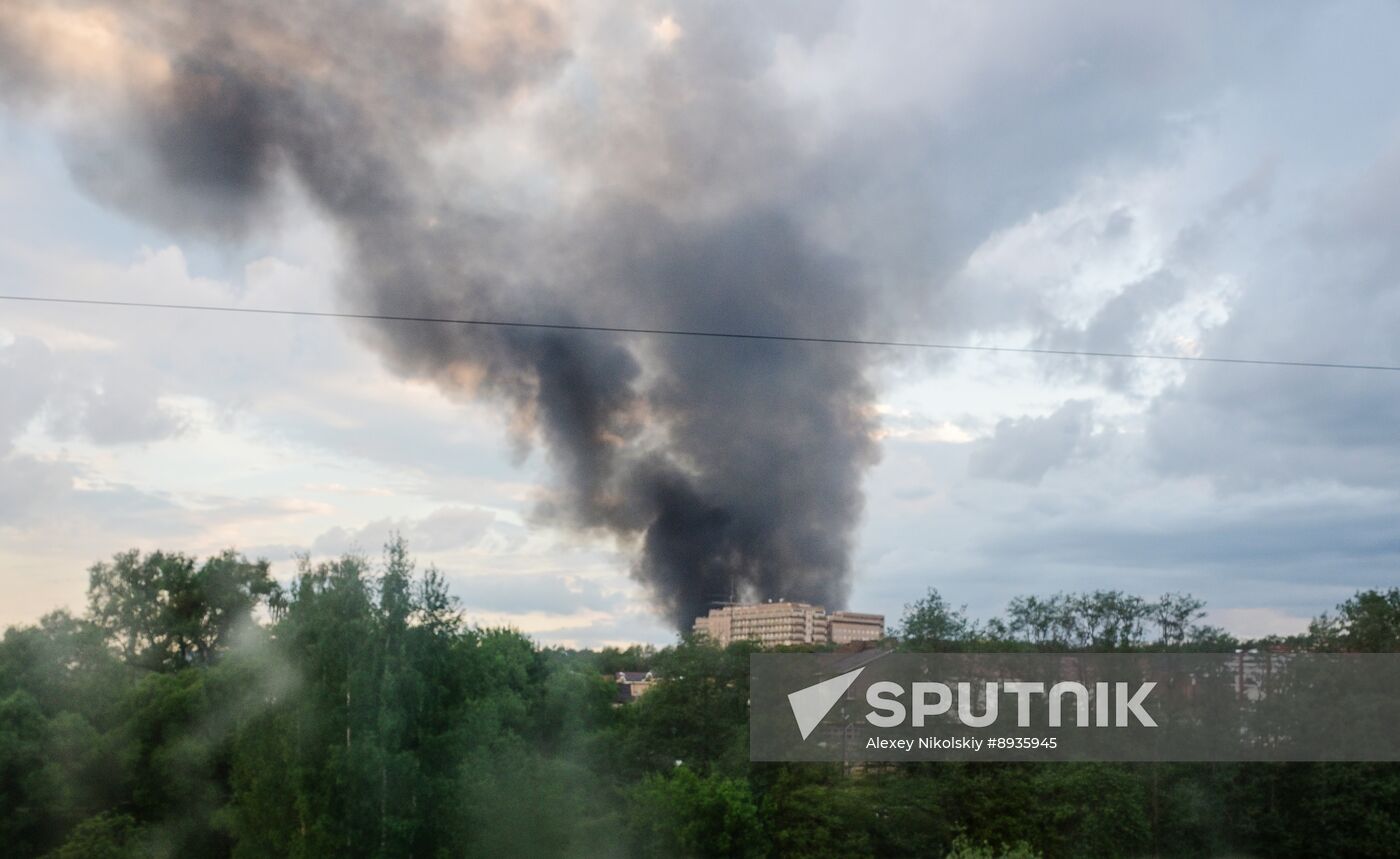 Russia Industrial Building Fire