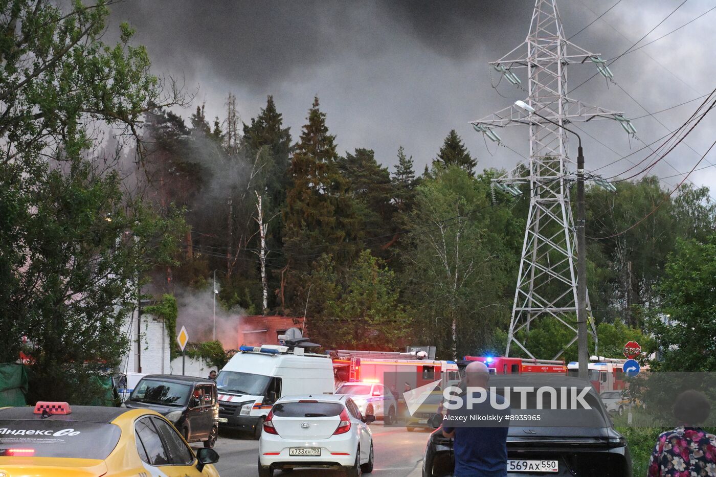 Russia Industrial Building Fire