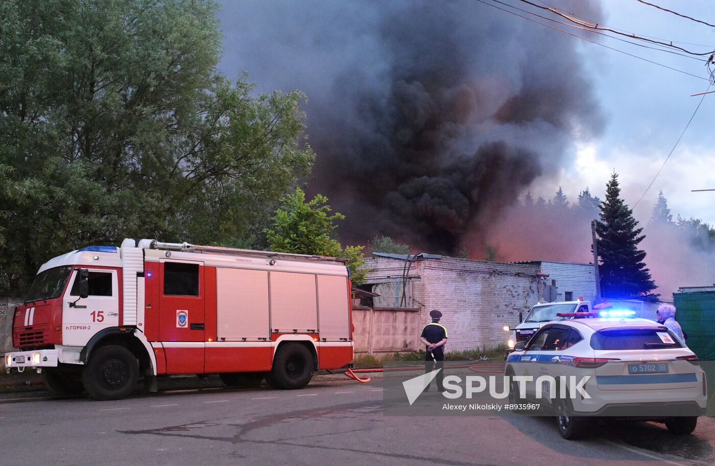 Russia Industrial Building Fire