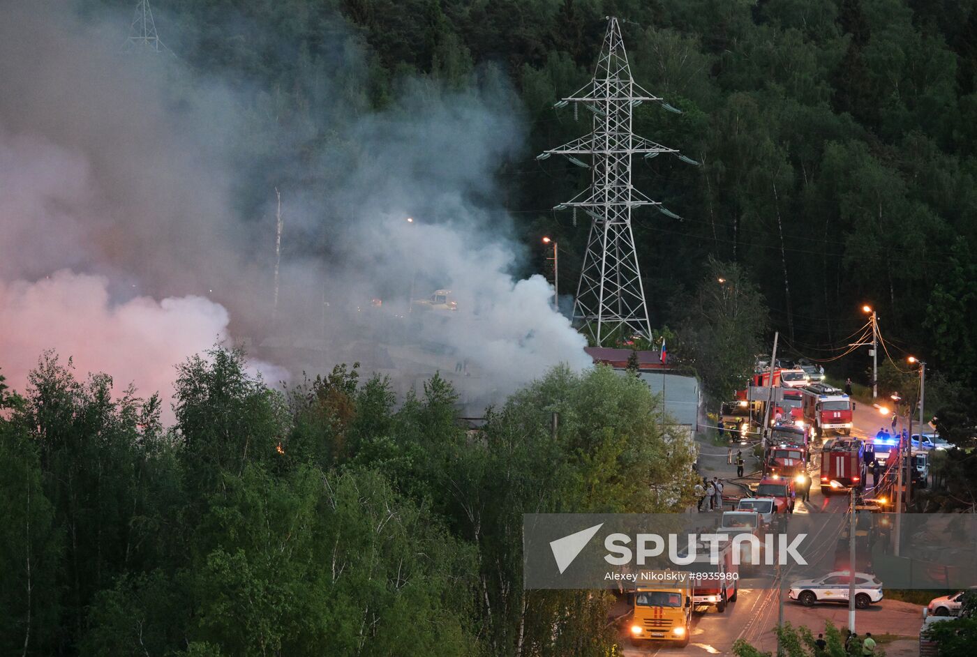 Russia Industrial Building Fire