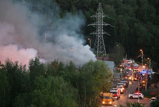 Russia Industrial Building Fire