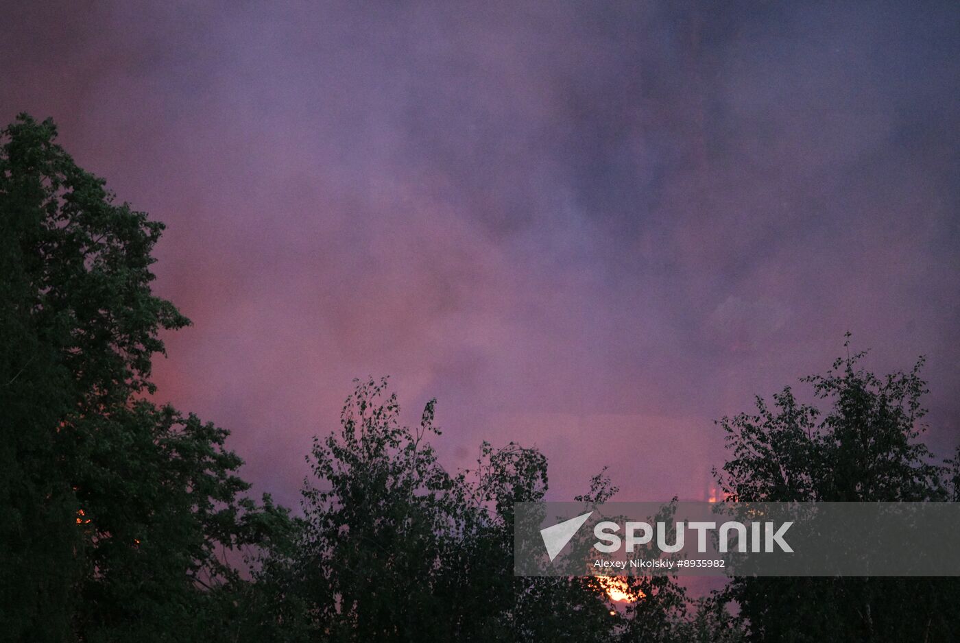 Russia Industrial Building Fire