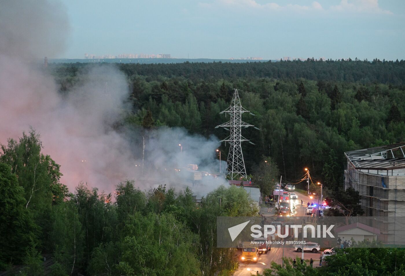 Russia Industrial Building Fire
