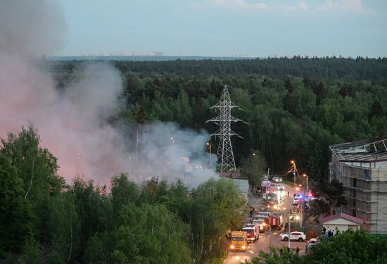 Russia Industrial Building Fire