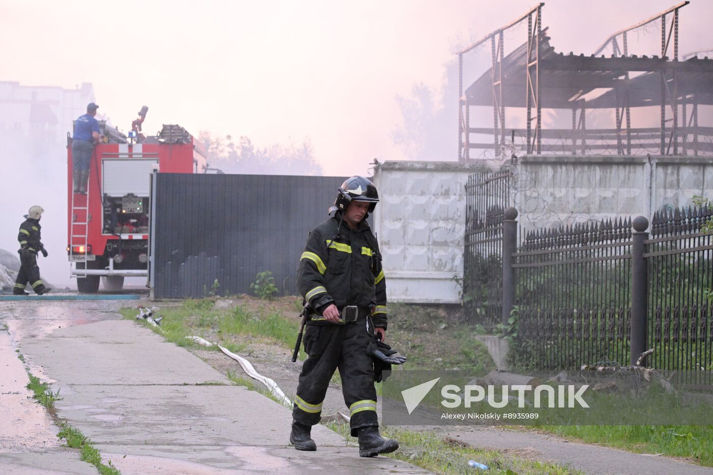 Russia Industrial Building Fire