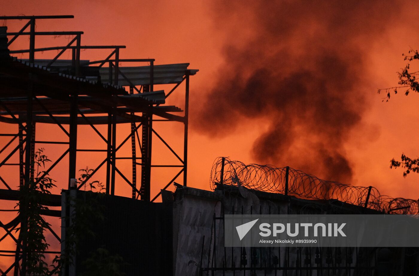Russia Industrial Building Fire