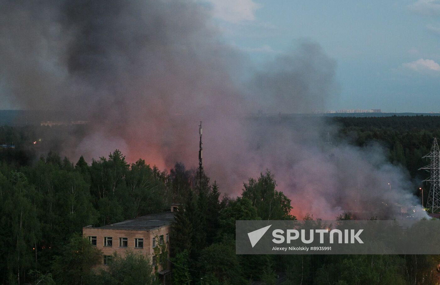 Russia Industrial Building Fire