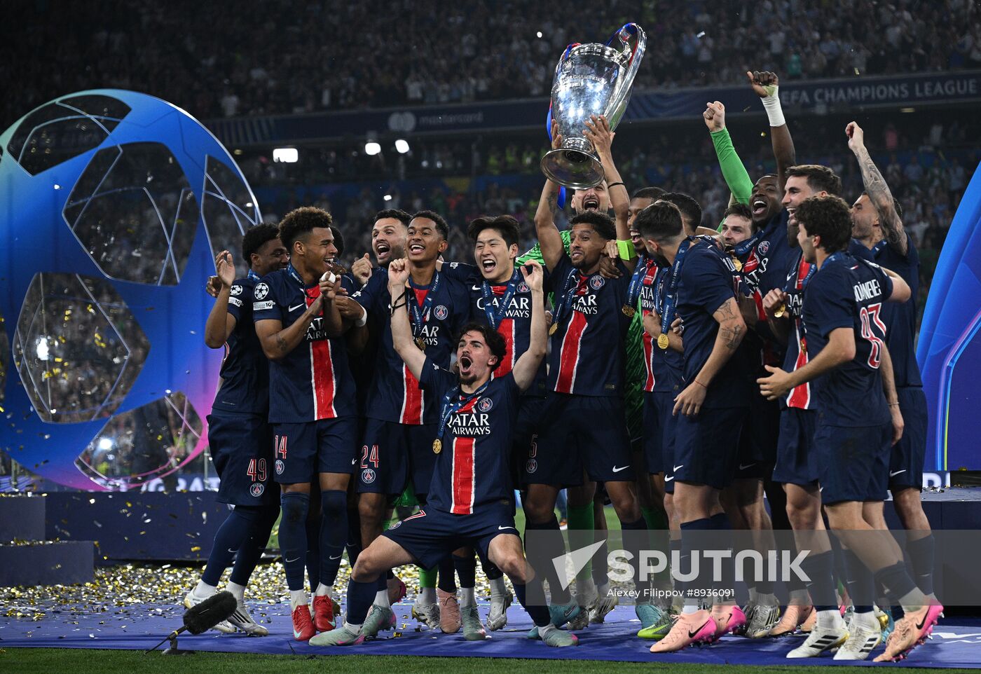 Germany Soccer Champions League PSG - Inter