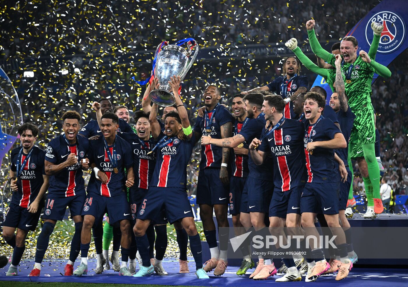 Germany Soccer Champions League PSG - Inter