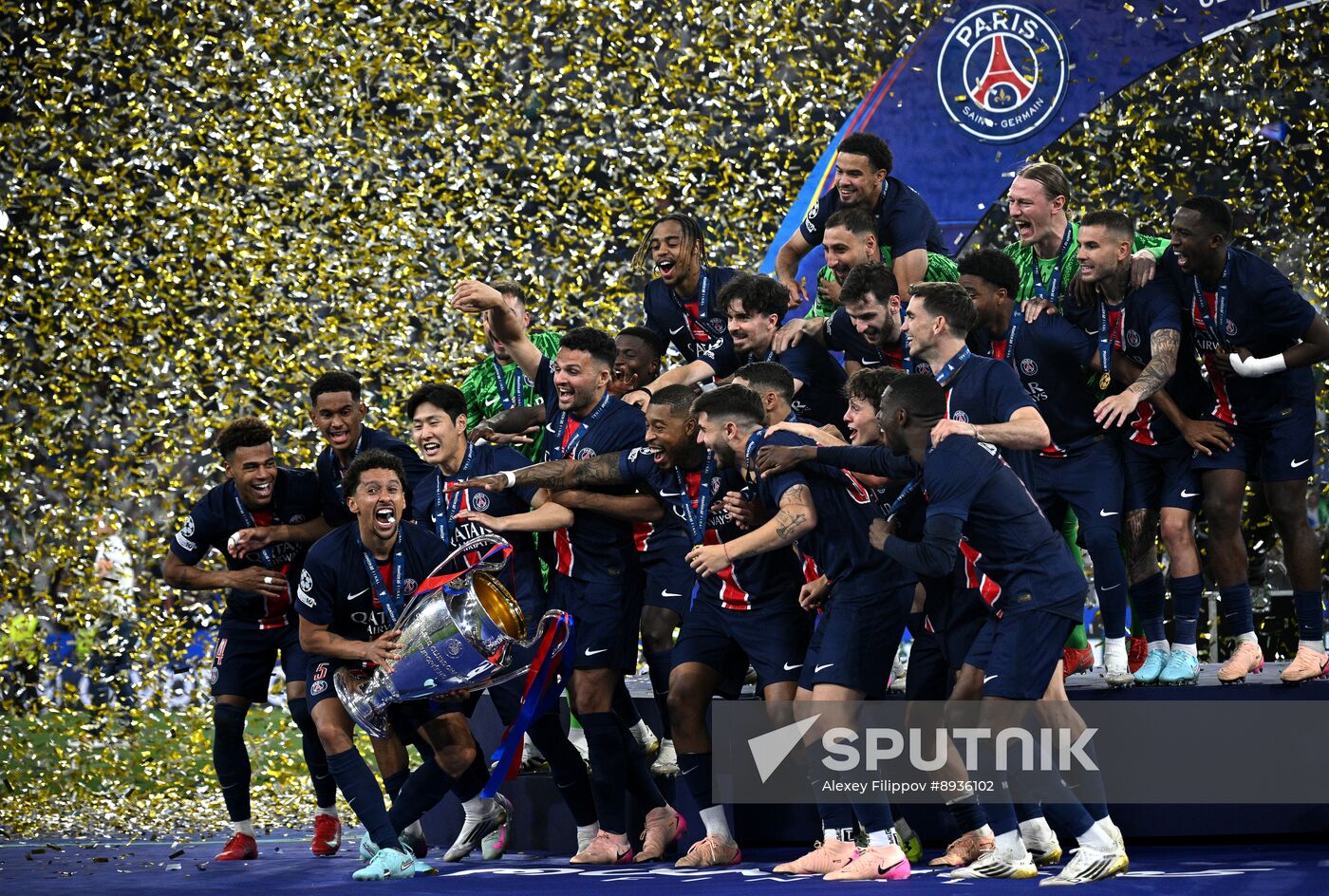 Germany Soccer Champions League PSG - Inter