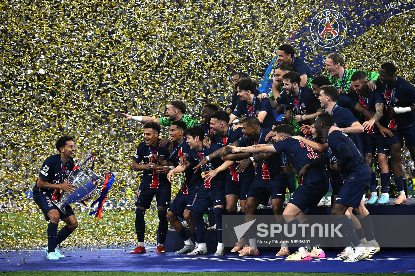 Germany Soccer Champions League PSG - Inter