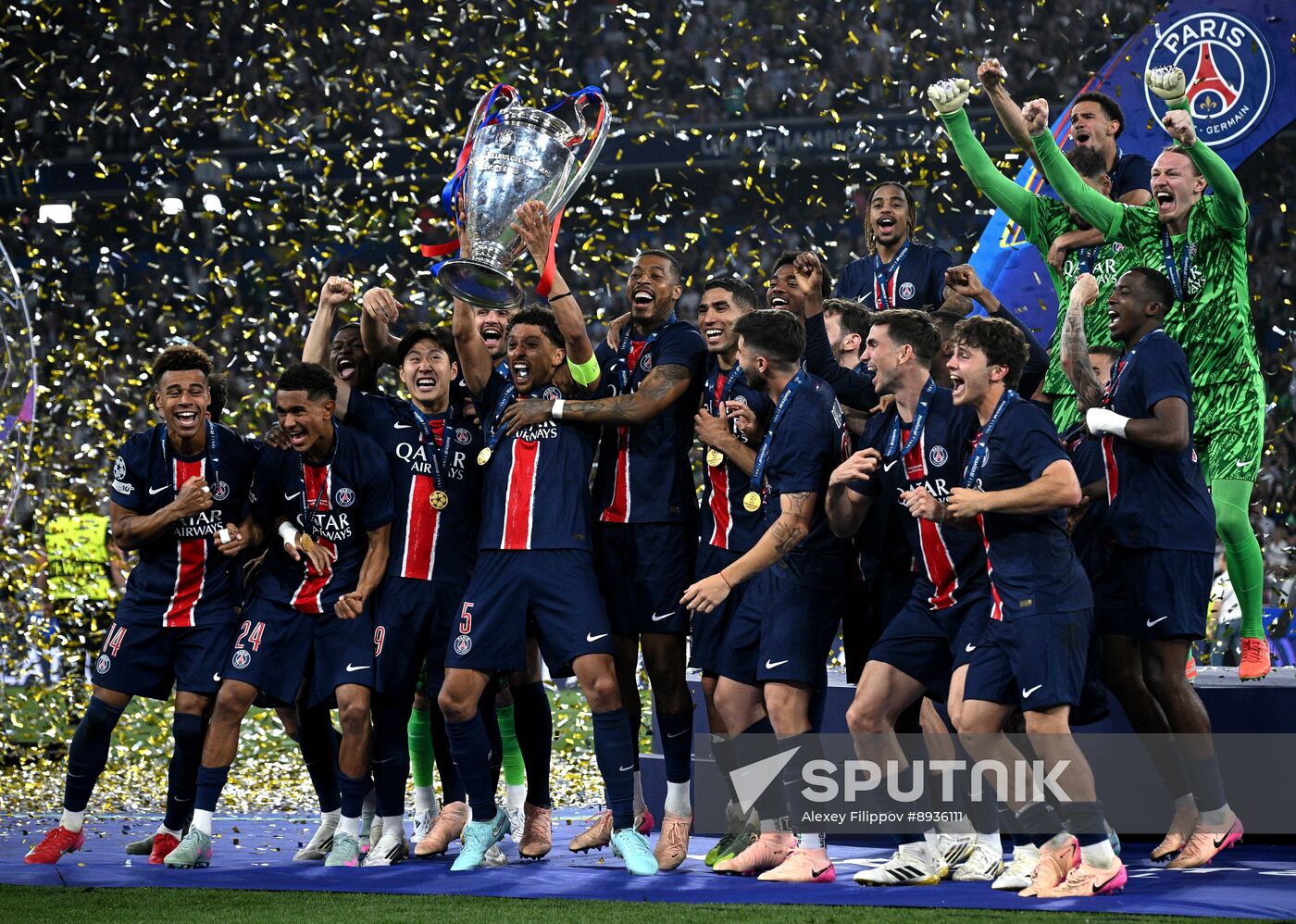 Germany Soccer Champions League PSG - Inter