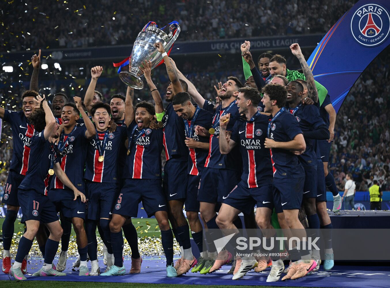 Germany Soccer Champions League PSG - Inter