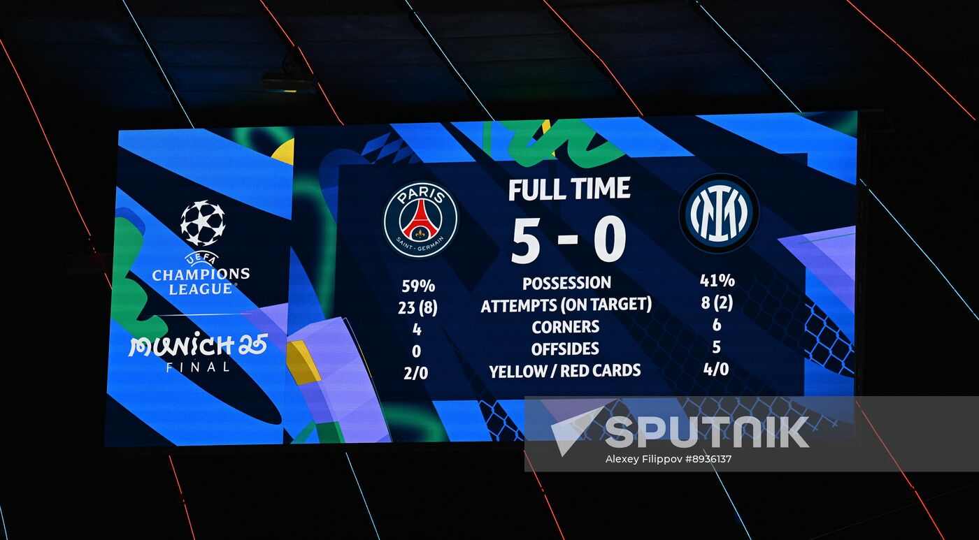Germany Soccer Champions League PSG - Inter