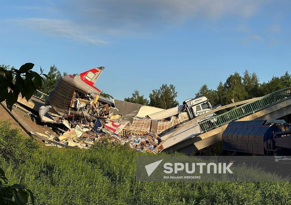 Russia Bryansk Region Bridge Collapse