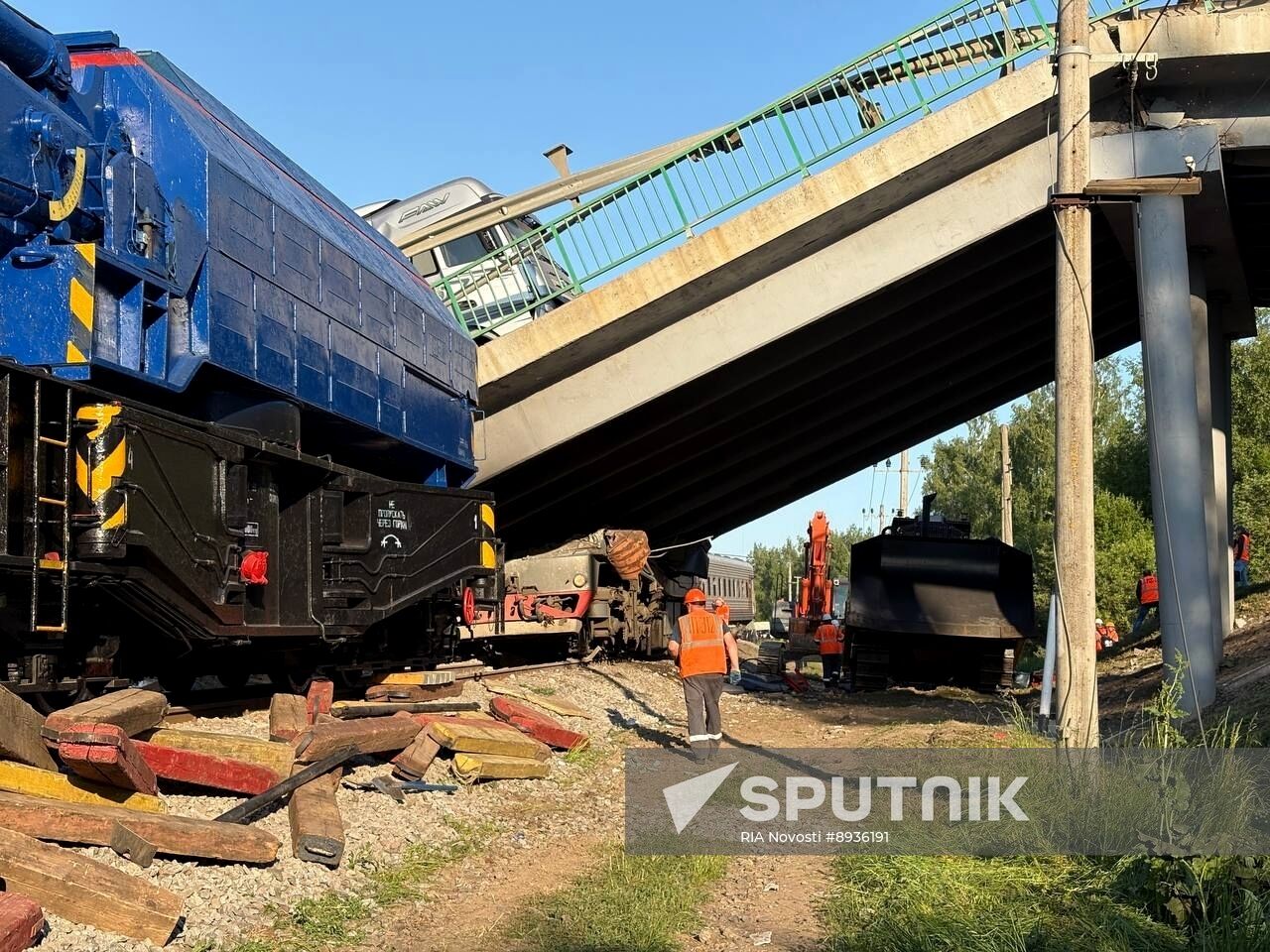 Russia Bryansk Region Bridge Collapse