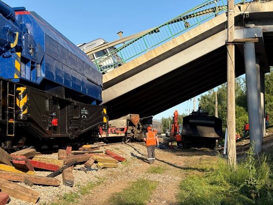 Russia Bryansk Region Bridge Collapse