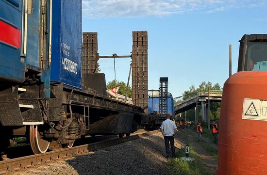 Russia Bryansk Region Bridge Collapse