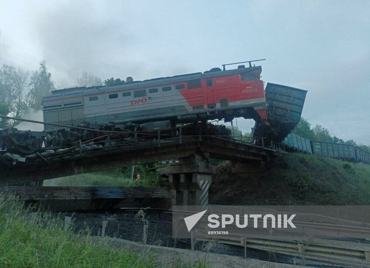 Russia Kursk Region Bridge Collapse