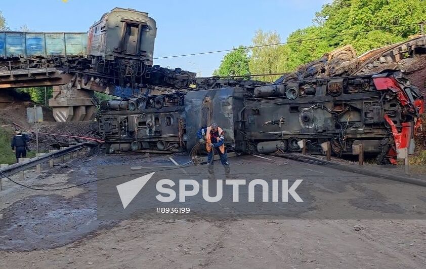 Russia Kursk Region Bridge Collapse