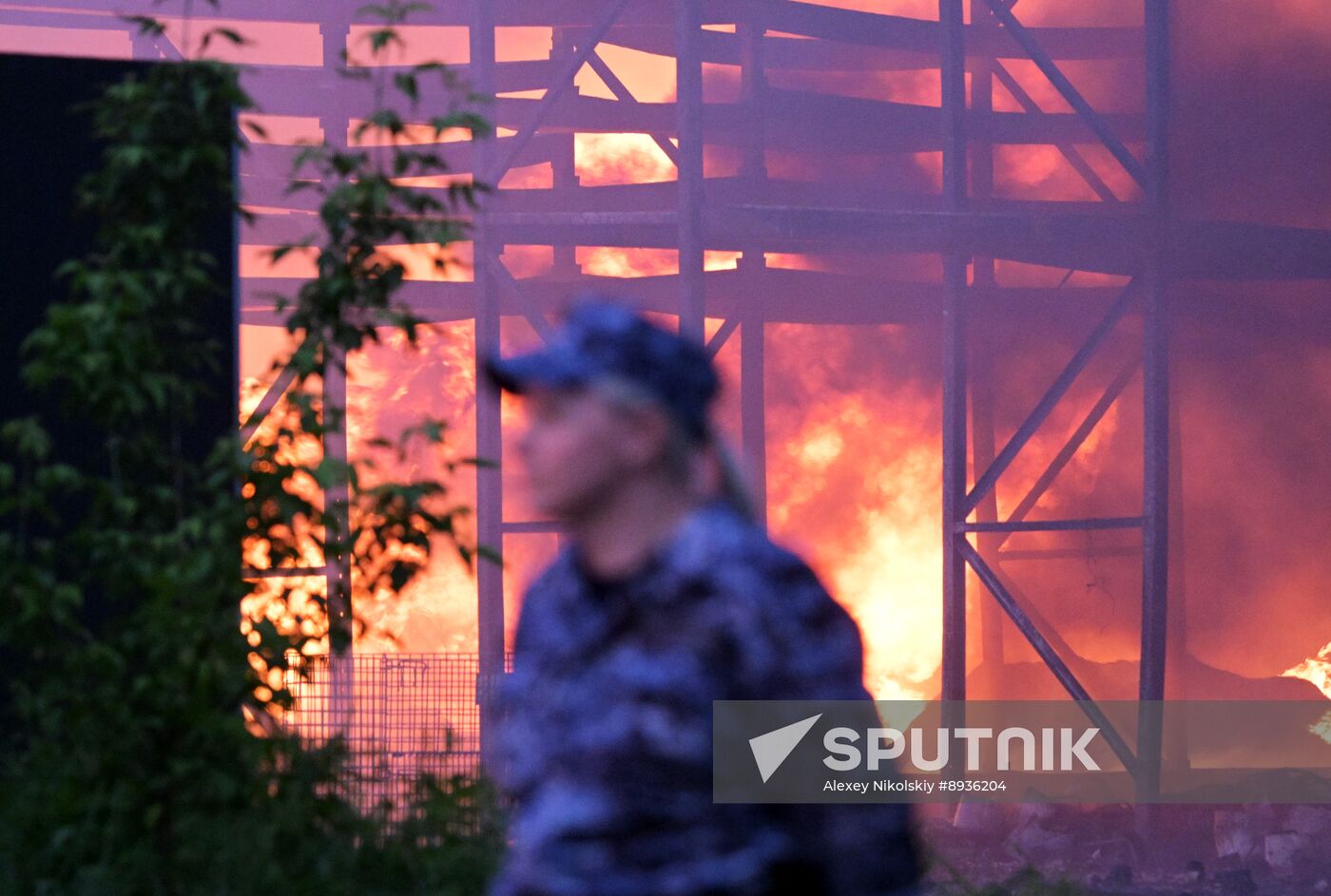 Russia Industrial Building Fire
